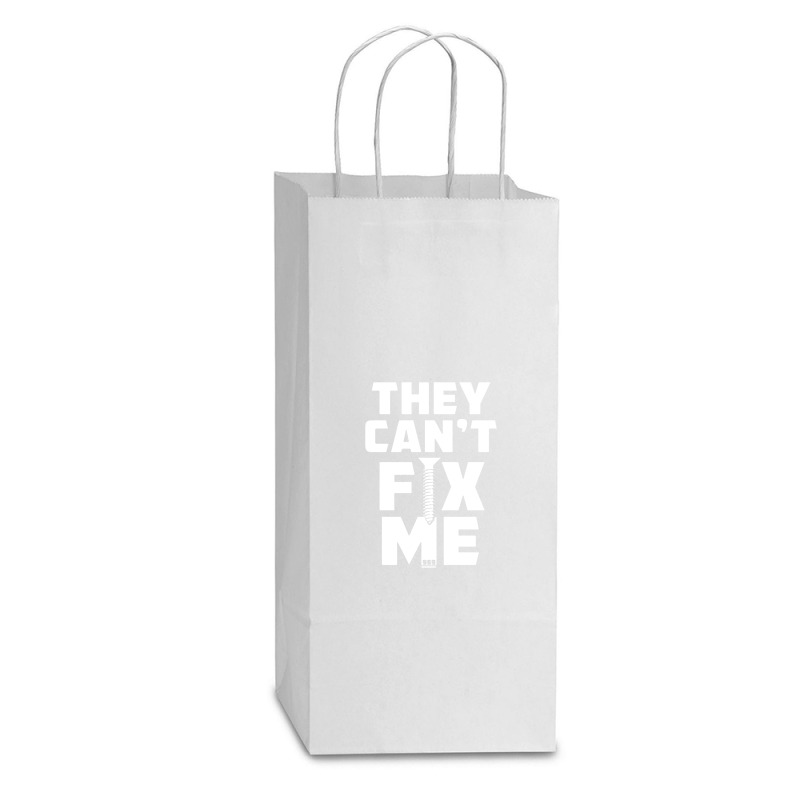 Funny Quote Double Wine Paper Bag - 6 1/2 X 3 1/2 X 12 3/8 | Artistshot