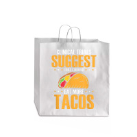 Clinical Trials Suggest That I Should Eat More Tacos Jumbo Paper Bag - 18 X 7 X 18 3/4 | Artistshot