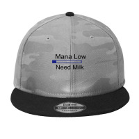 Gaming Mana Low Need Milk Camo Snapback | Artistshot