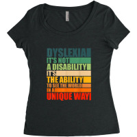 Dyslexia Its Not A Disability Dyslexia Awareness Skeleton T Shirt Women's Triblend Scoop T-shirt | Artistshot