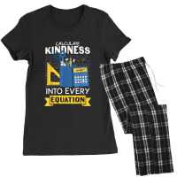 Calculate Kindness Into Every Equation Math Women's Pajamas Set | Artistshot