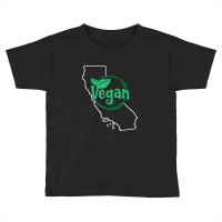 California Vegan Map Toddler T-shirt | Artistshot