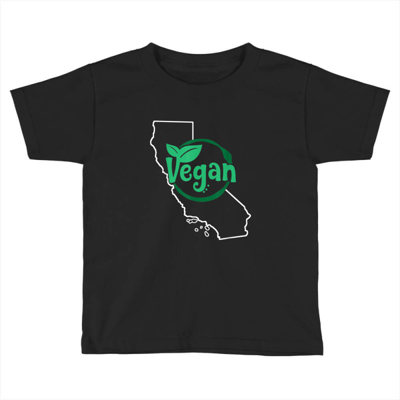 California Vegan Map Toddler T-shirt | Artistshot