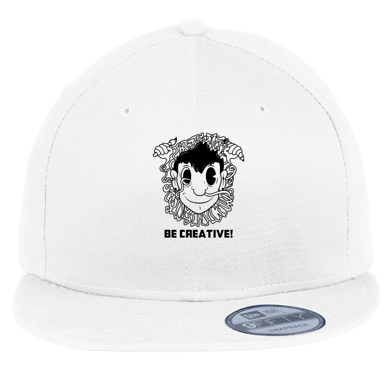 Be Creative Flat Bill Snapback Cap by Specstore | Artistshot