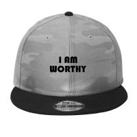 I Am Worthy Camo Snapback | Artistshot