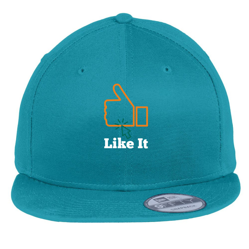 Like It For Social Media Influanser Flat Bill Snapback Cap by Ravi._.Dattani | Artistshot