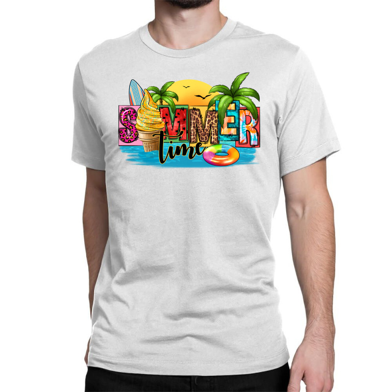 Summer Time Ice Cream Classic T-shirt by HRA Design Shop | Artistshot