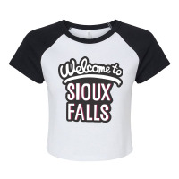 Sioux Falls South Dakota Raglan Crop Top | Artistshot