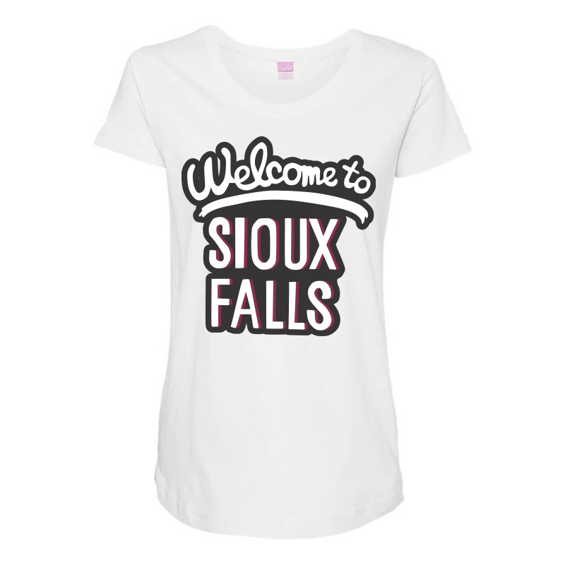 Sioux Falls South Dakota Maternity Scoop Neck T-shirt by bestamerican | Artistshot