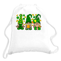 St. Patricks Day Gnomies Drawstring Bags | Artistshot