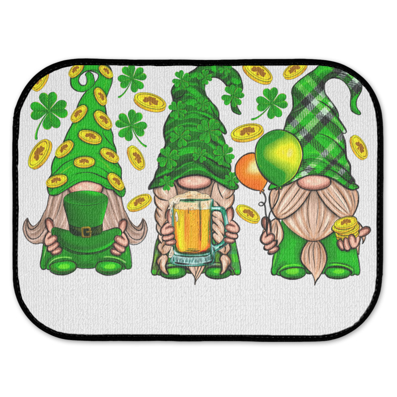 St. Patricks Day Gnomies Rear Car Mat | Artistshot