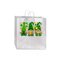 St. Patricks Day Gnomies Jumbo Paper Bag - 18 X 7 X 18 3/4 | Artistshot