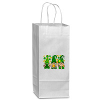 St. Patricks Day Gnomies Wine Paper Bag - 5 1/2 X 3 1/4 X 13 | Artistshot