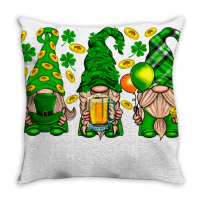 St. Patricks Day Gnomies Throw Pillow | Artistshot