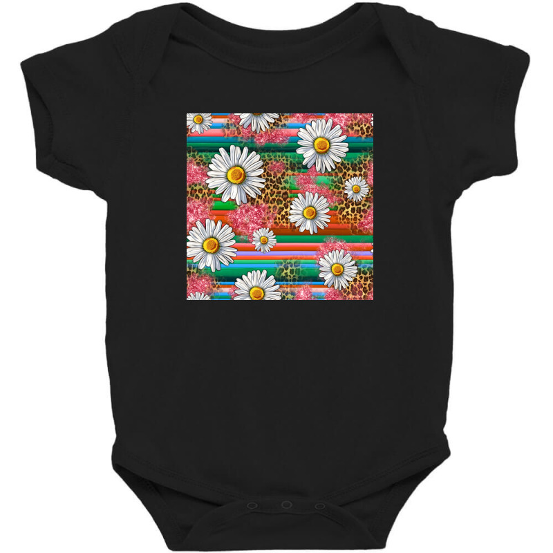 Serape Daisy Pattern Baby Bodysuit | Artistshot