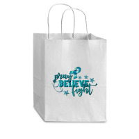 Pray Believe Fight Ovarian Cancer Cub Paper Bag - 8 X 4 1/2 X 10 1/4 | Artistshot