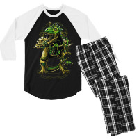 Dinosaur, Dino, T Rex, Funny, Birthdays Men's 3/4 Sleeve Pajama Set | Artistshot