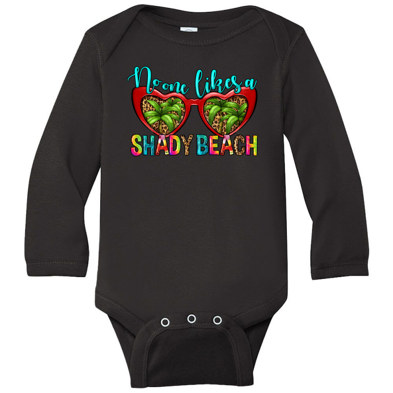 No One Likes A Shady Beach Long Sleeve Baby Bodysuit by HRA Design Shop | Artistshot