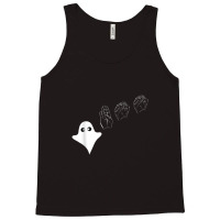 Boo Asl Sign Language Funny Ghost Halloween Tank Top | Artistshot