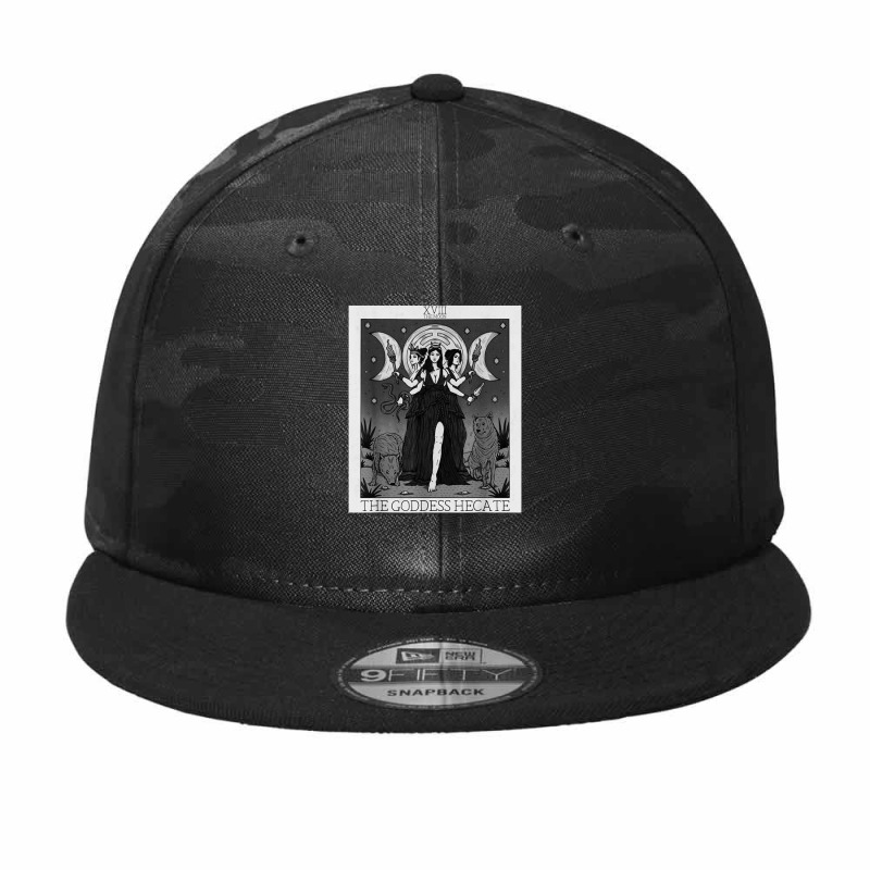 Hecate Triple Moon Goddess Hekate Wheel Witch Tarot Card Camo Snapback by Nindy Tees | Artistshot