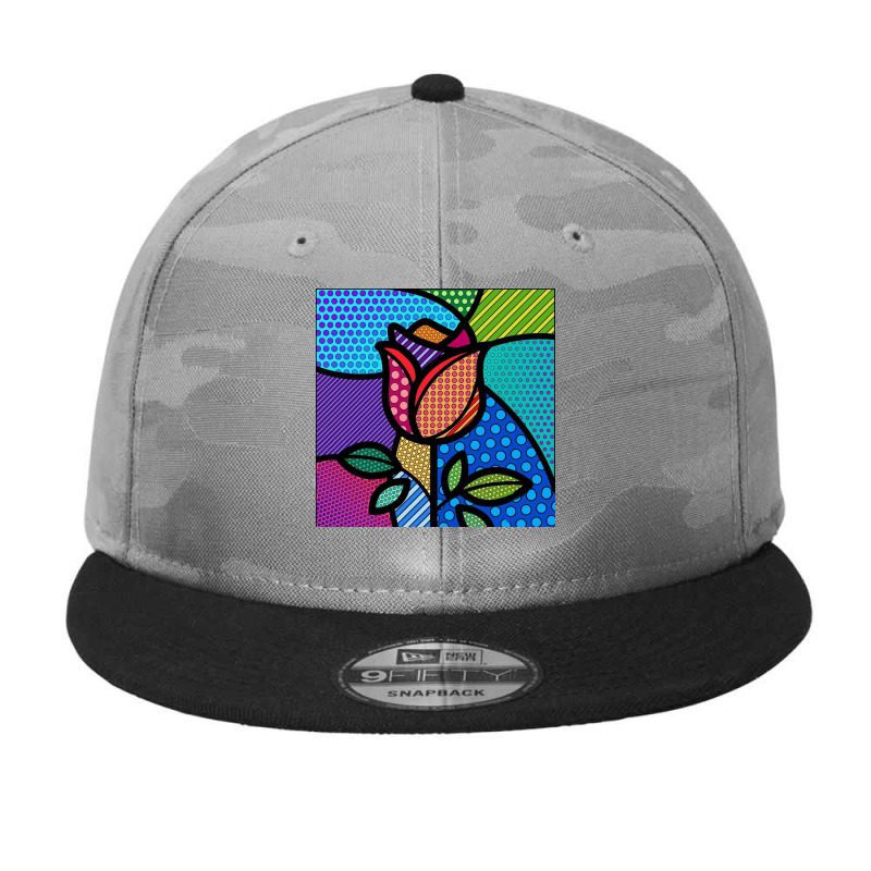 My Psychedelic Rose Camo Snapback by Artango | Artistshot