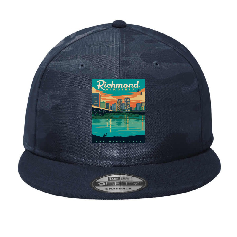 Beautiful Bridge Lake Camo Snapback by JuanCrawford | Artistshot