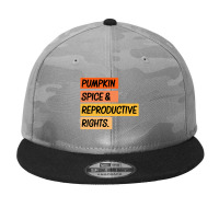 Pumpkin Spice Reproductive Rights Camo Snapback | Artistshot