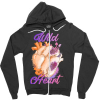 Wild Heart Zipper Hoodie | Artistshot