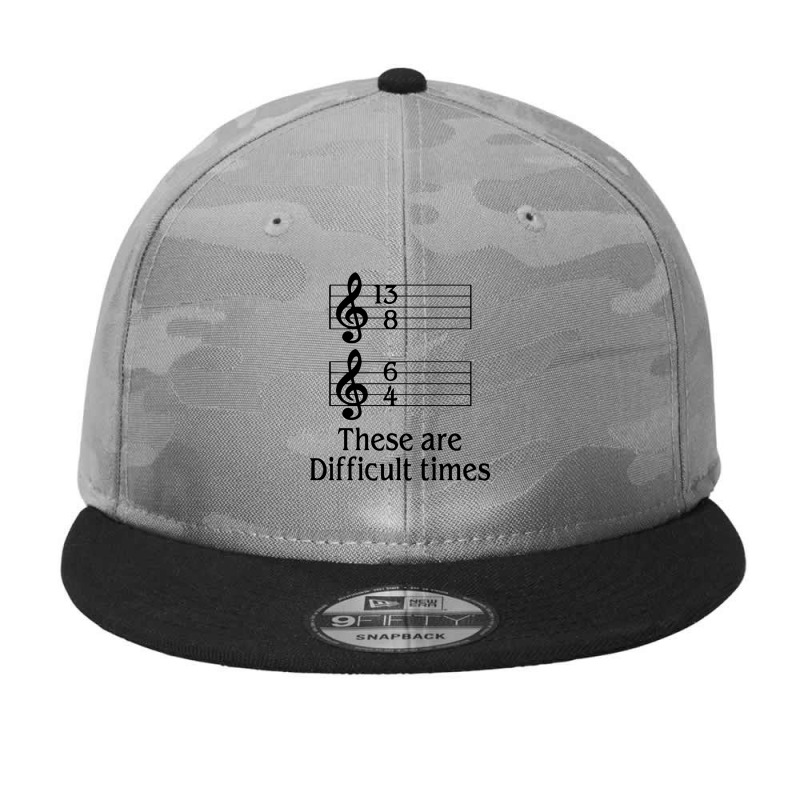 Music There Are Difficult Times Camo Snapback by Gotthis Tees | Artistshot