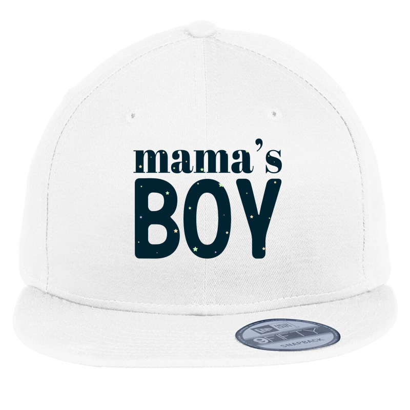 Mama's Boy Flat Bill Snapback Cap | Artistshot