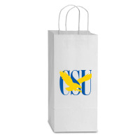 Coppin State Double Wine Paper Bag - 6 1/2 X 3 1/2 X 12 3/8 | Artistshot