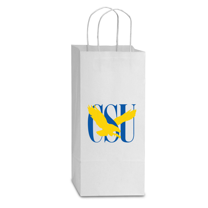 Coppin State Double Wine Paper Bag - 6 1/2 X 3 1/2 X 12 3/8 | Artistshot