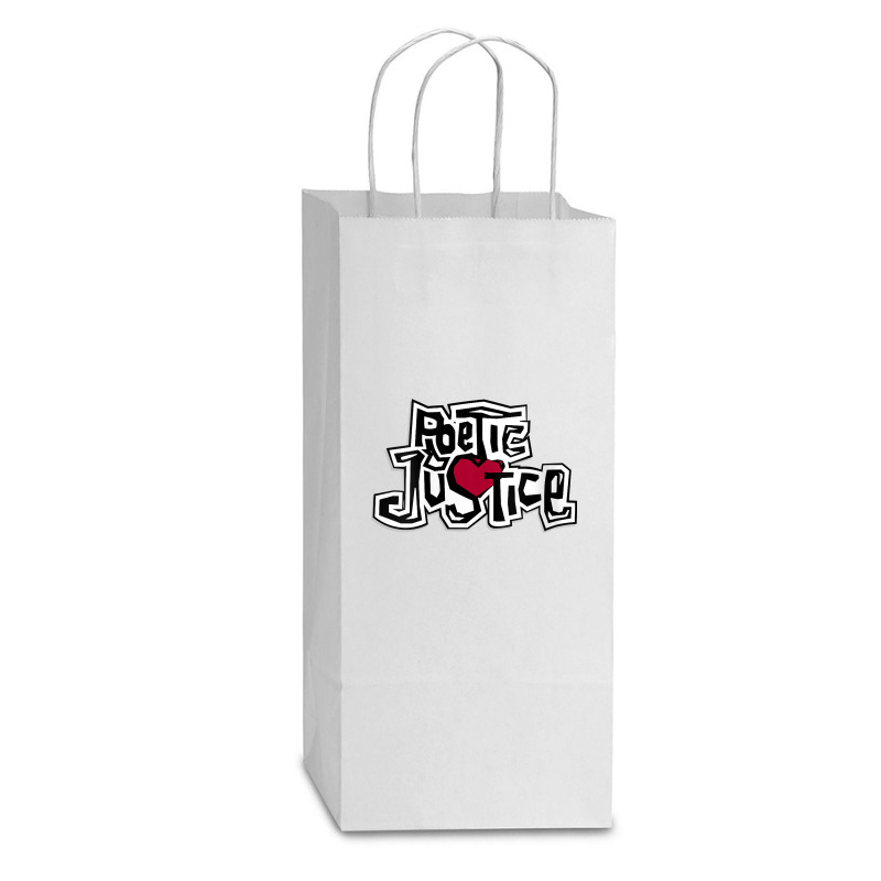 Womens Poetic Justice From Old School Hiphop V Neck T Shirt Double Wine Paper Bag - 6 1/2 X 3 1/2 X 12 3/8 | Artistshot