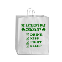 St Patrick Day Checklist Queen Paper Bag - 16 X 6 X 19 1/4 | Artistshot