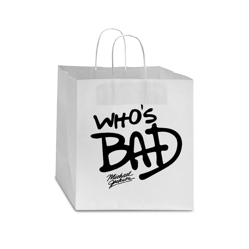 Who's Bad Star Paper Bag - 13 X 7 X 13 | Artistshot