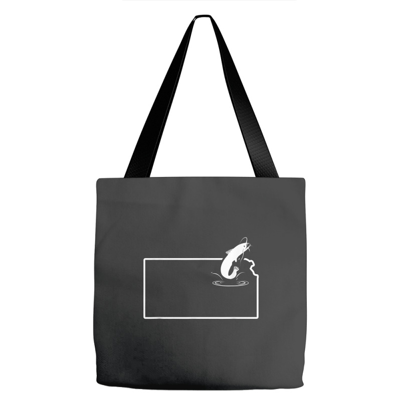 Catfish Fishing Kansas Bullhead Catfi Tote Bags | Artistshot