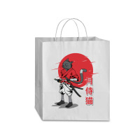 Cat Samurai Traveler Paper Bag -13 X 6 X 15 3/4 | Artistshot