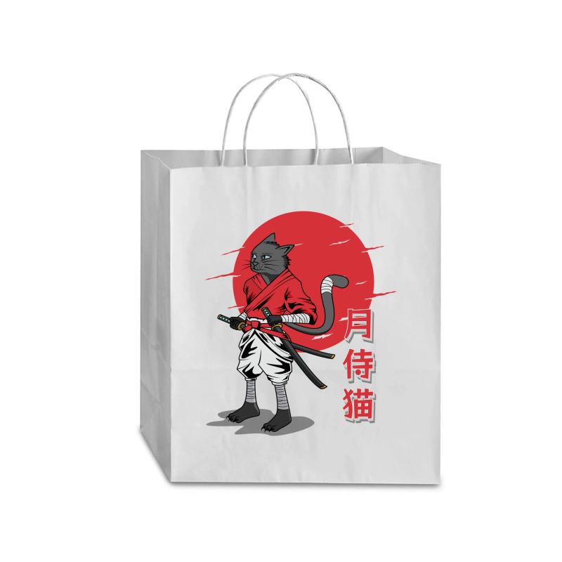 Cat Samurai Traveler Paper Bag -13 X 6 X 15 3/4 | Artistshot