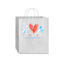 Peace Love Cure Diabetes Awareness T  Shirt Peace Love Cure Diabetes A Traveler Paper Bag -13 X 6 X 15 3/4 | Artistshot