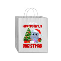 Hippopotamus I Want A Hippopotamus For Christmas Funny Xmas 363 Hippo Traveler Paper Bag -13 X 6 X 15 3/4 | Artistshot