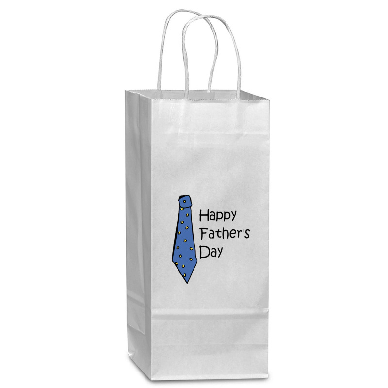 Happy Father's Day Wine Paper Bag - 5 1/2 X 3 1/4 X 13 | Artistshot