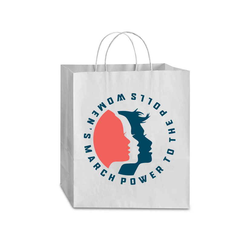 Women's March Power To The Polls Traveler Paper Bag -13 X 6 X 15 3/4 | Artistshot