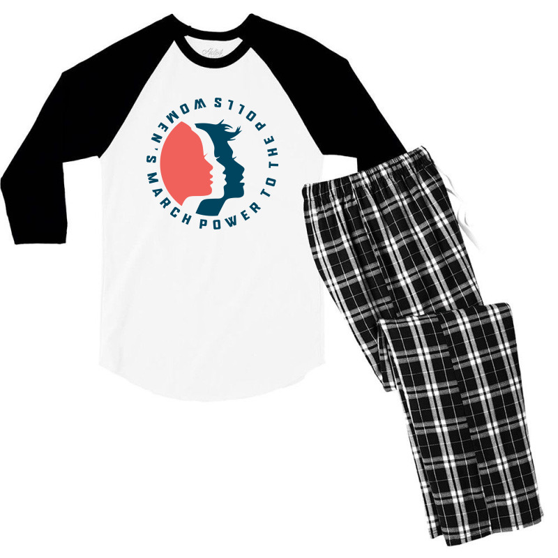 Women's March Power To The Polls Men's 3/4 Sleeve Pajama Set | Artistshot