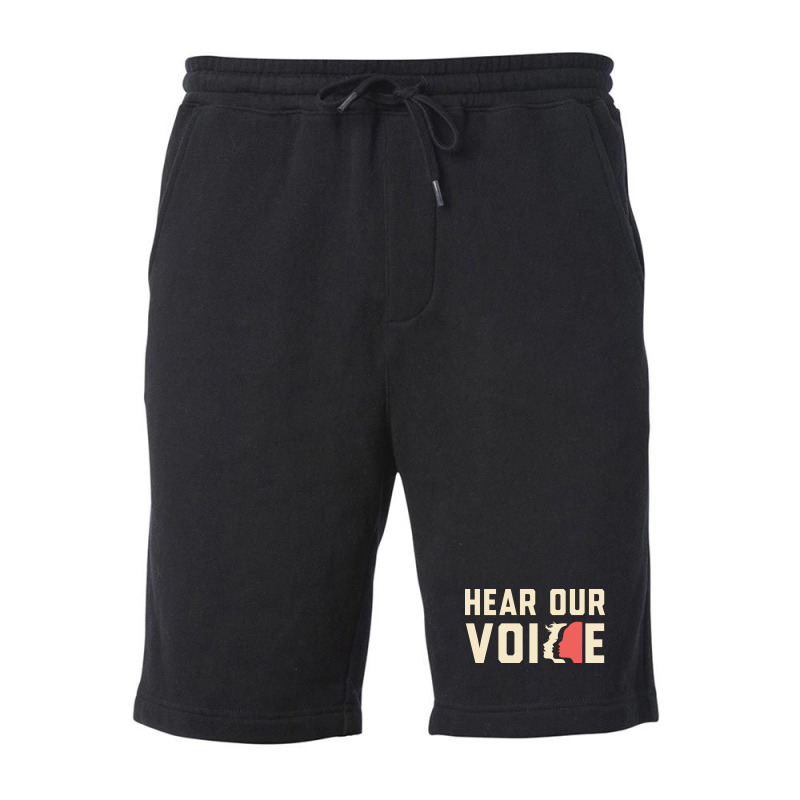 Hear Our Voice, Women's March Movement 2024 Fleece Short | Artistshot