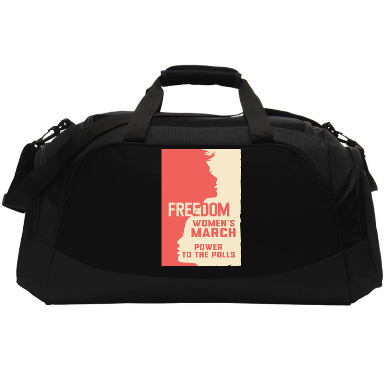 Womens March Freedom Power To The Poll Active Duffel | Artistshot