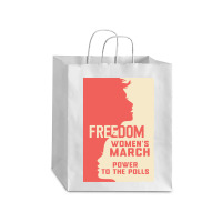 Womens March Freedom Power To The Poll Debie Paper Bag - 10 X 5 X 13 | Artistshot