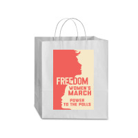 Womens March Freedom Power To The Poll Traveler Paper Bag -13 X 6 X 15 3/4 | Artistshot