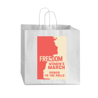 Womens March Freedom Power To The Poll Vogue Paper Bag - 16 X 6 X 12 | Artistshot