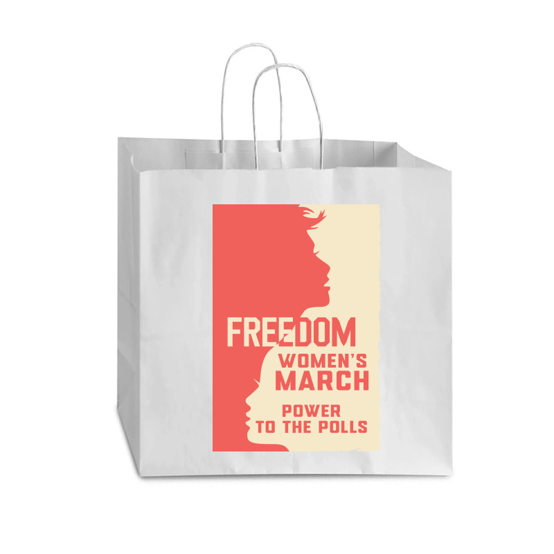 Womens March Freedom Power To The Poll Vogue Paper Bag - 16 X 6 X 12 | Artistshot