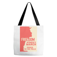 Womens March Freedom Power To The Poll Tote Bags | Artistshot